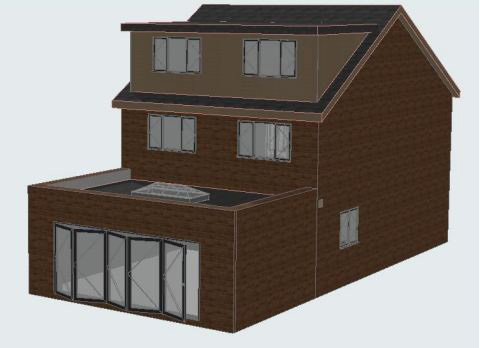 Lot: 68 - BUILDERS YARD WITH PLANNING FOR FIVE BEDROOM DETACHED HOUSE - 